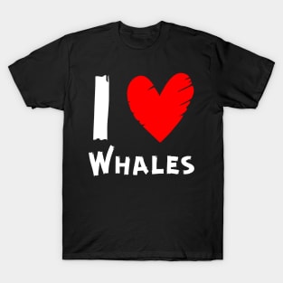 I Love Whales T-Shirt